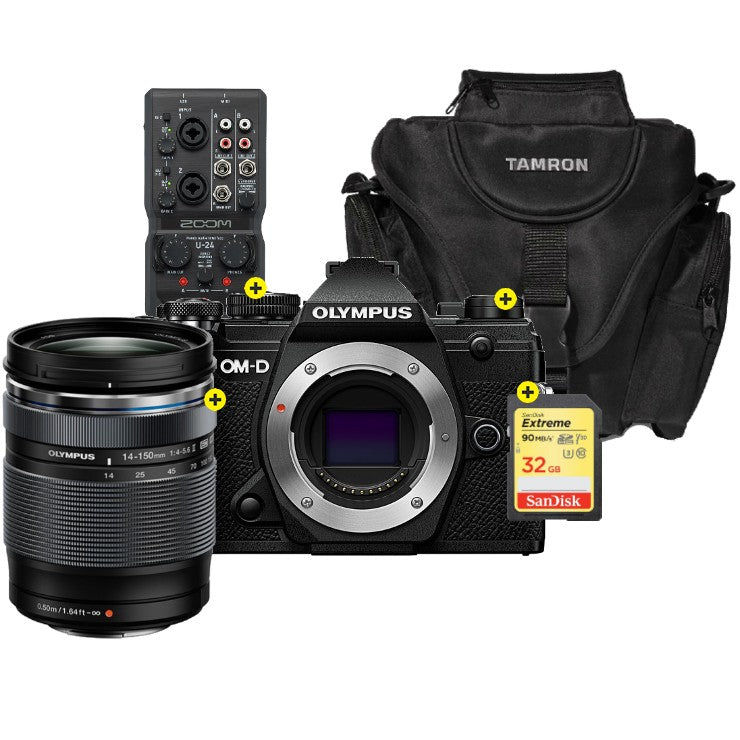 Olympus OM-D E-M5 Mark III nero + 14-150mm F4.0-5.6 Starter Kit