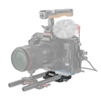SmallRig 3357 Placa base universal LWS con abrazadera de varilla doble de 15mm