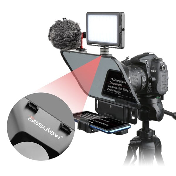 Desview T3 Teleprompter (autocue) para smartphone/tablets