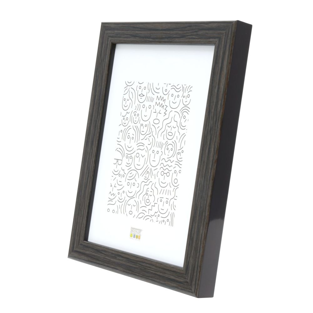 Deknudt Cornice stretta in legno grigio-marrone 10x15 S46RH7