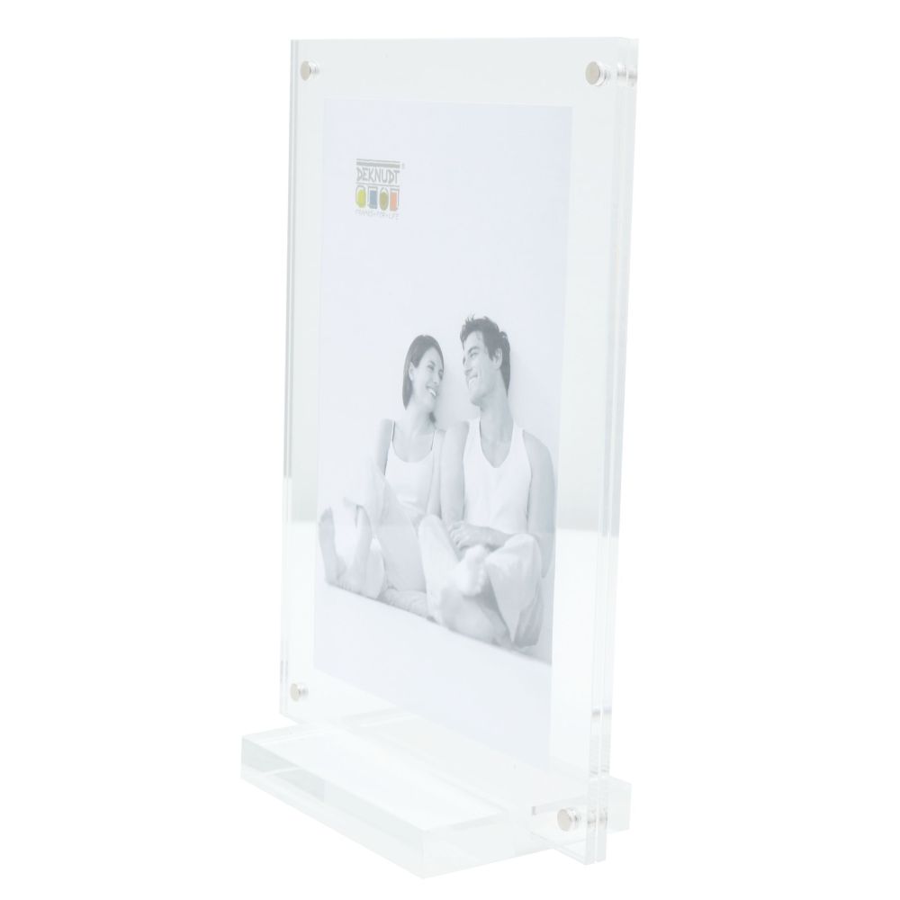 Deknudt Portafoto magnetico e trasparente spessore 6mm con base 10x15 S58SC1