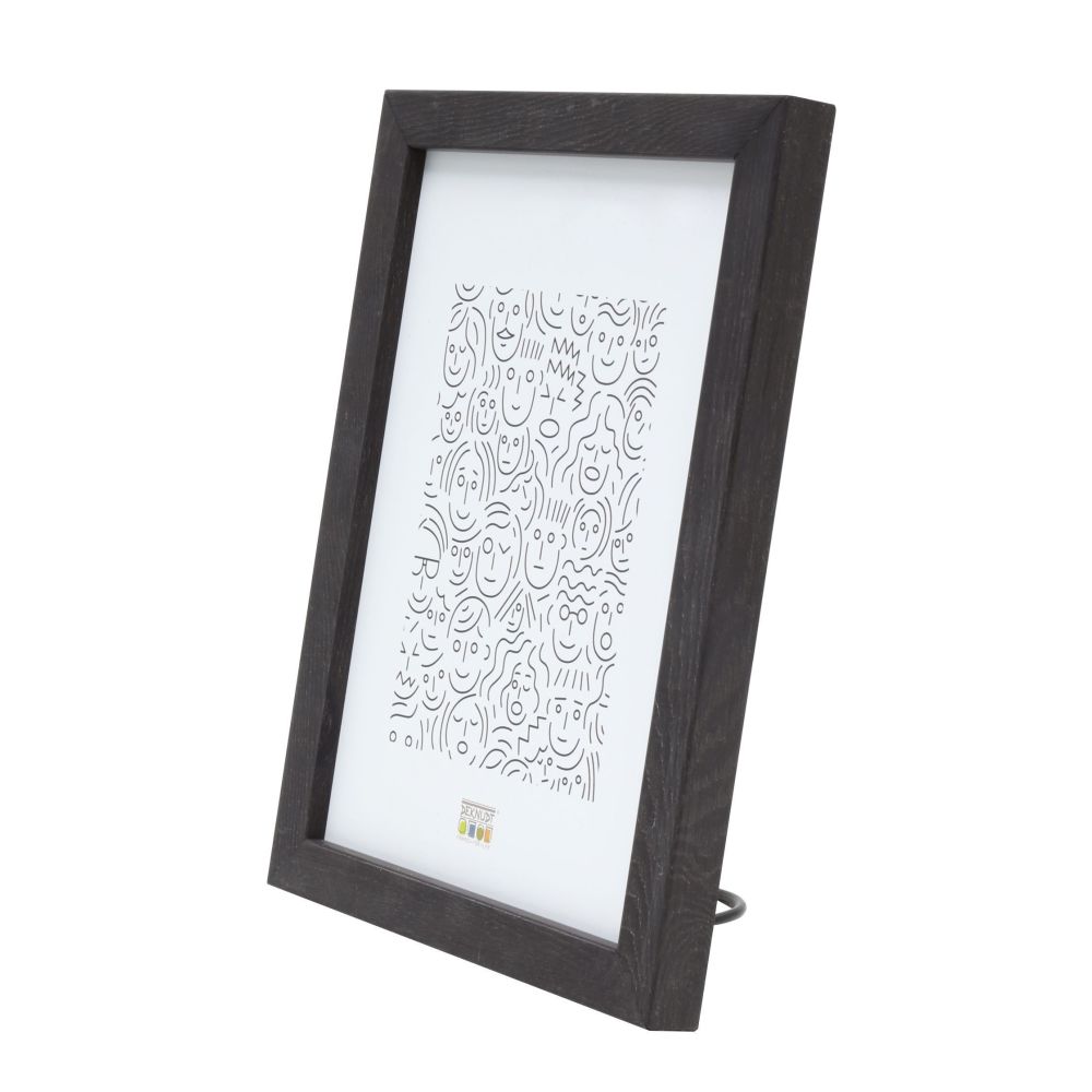 Deknudt Cornice stretta in legno marrone scuro 13x18 S43AH2