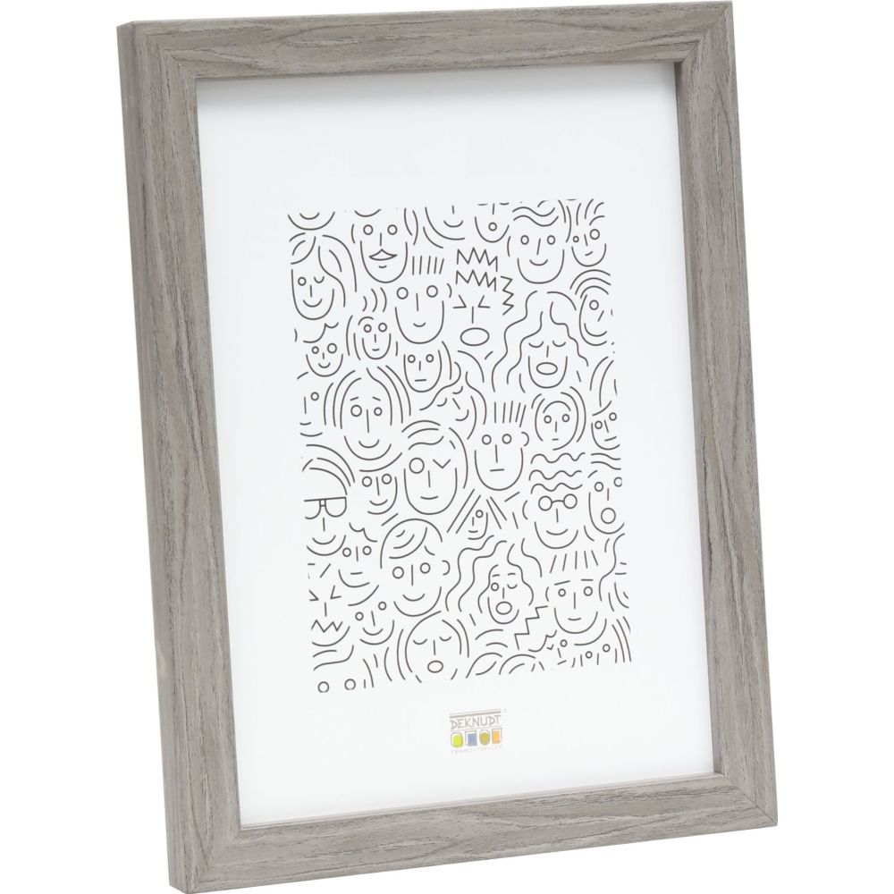 Deknudt cornice stretta in legno grigio 15x20