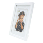 Deknudt Portafoto bianco con passe-partout 15x20 S43AK1