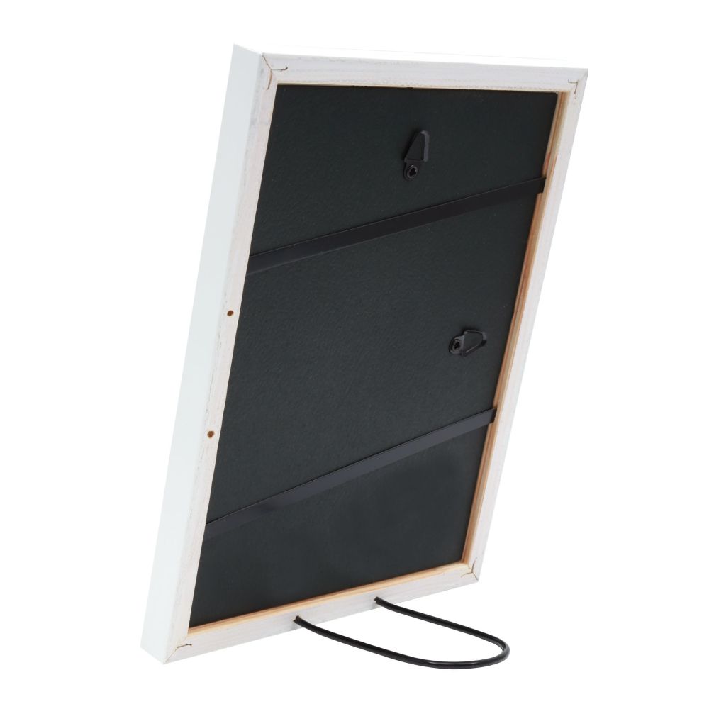 Deknudt Portafoto bianco con passe-partout 15x20 S43AK1