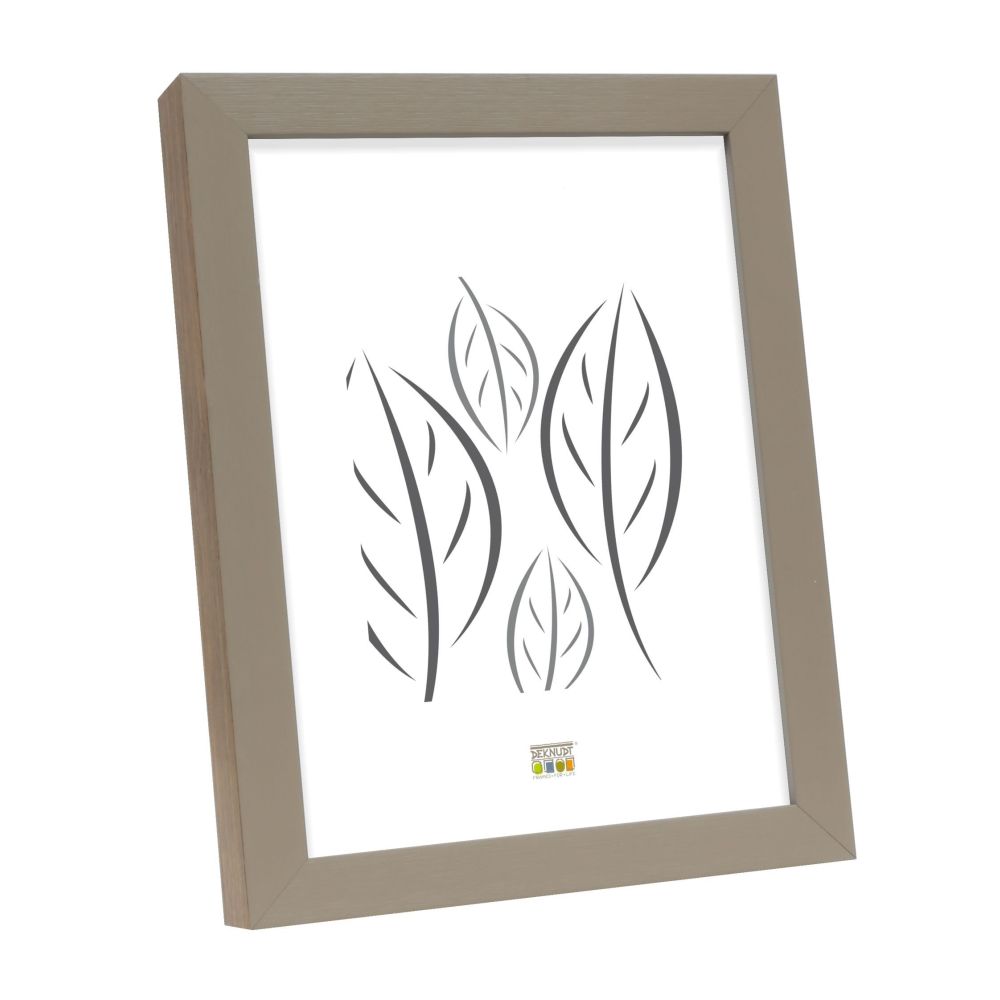 Deknudt Fotorahmen aus Holz in Beige mit holzfarbener Seite 15x20 S46PH3