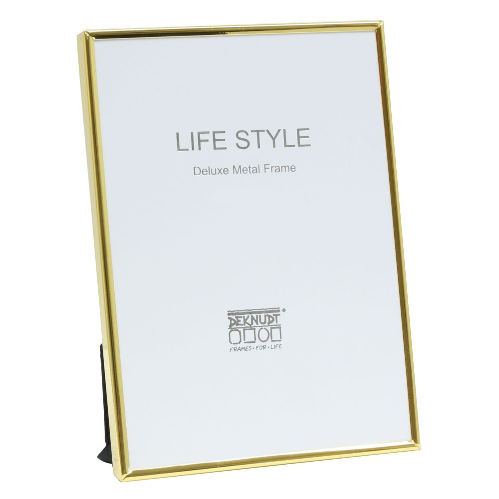 Deknudt Estructura estrecha de metal en color dorado brillante 15x20 S58MS3