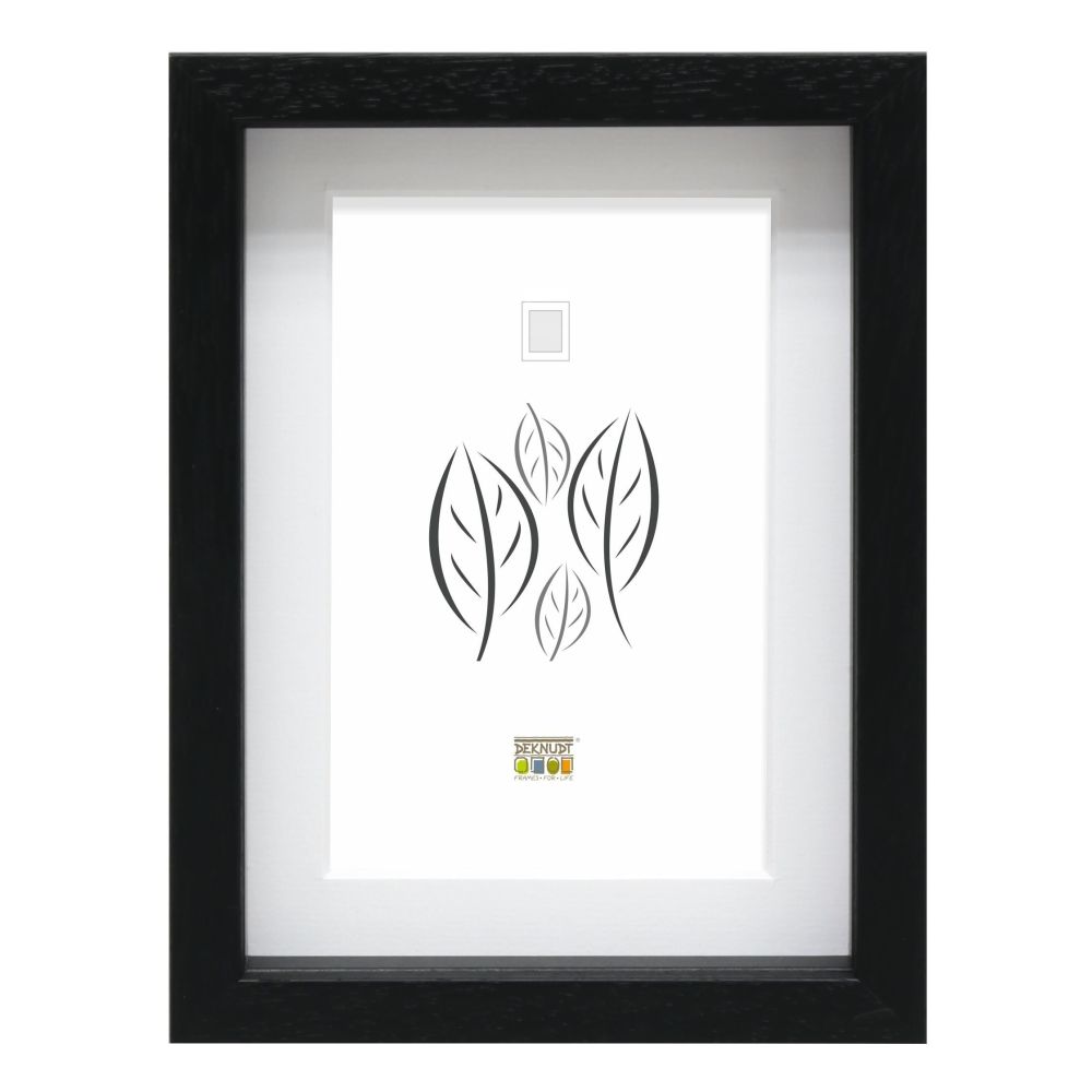 Deknudt Cadre en bois noir pour encadrer les objets 18x24 S223K2