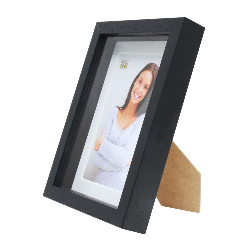 Deknudt Cadre en bois noir pour encadrer les objets 18x24 S223K2