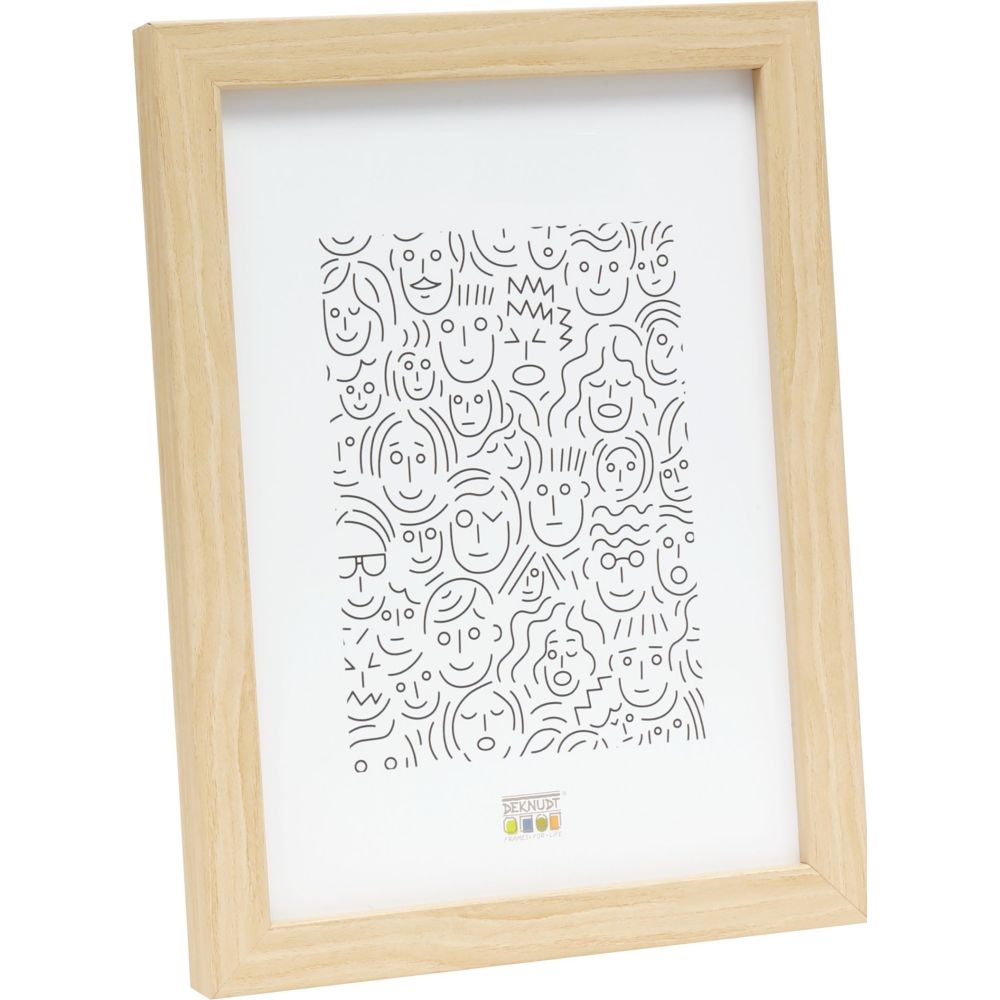 Deknudt Marco estrecho en madera natural 20x20