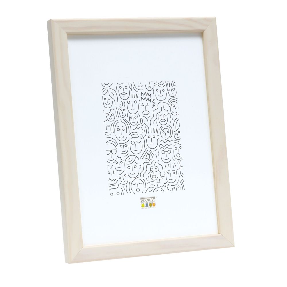 Deknudt Marco de fotos de madera en color blanco claro 20x30 S41JL1
