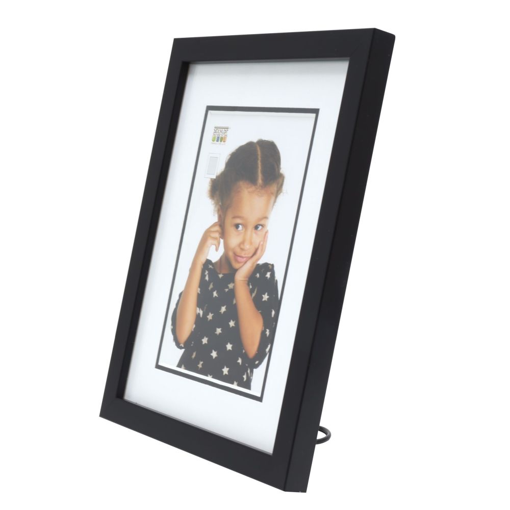 Deknudt Fotokader in zwart met passe-partout 15x20 S43AK2