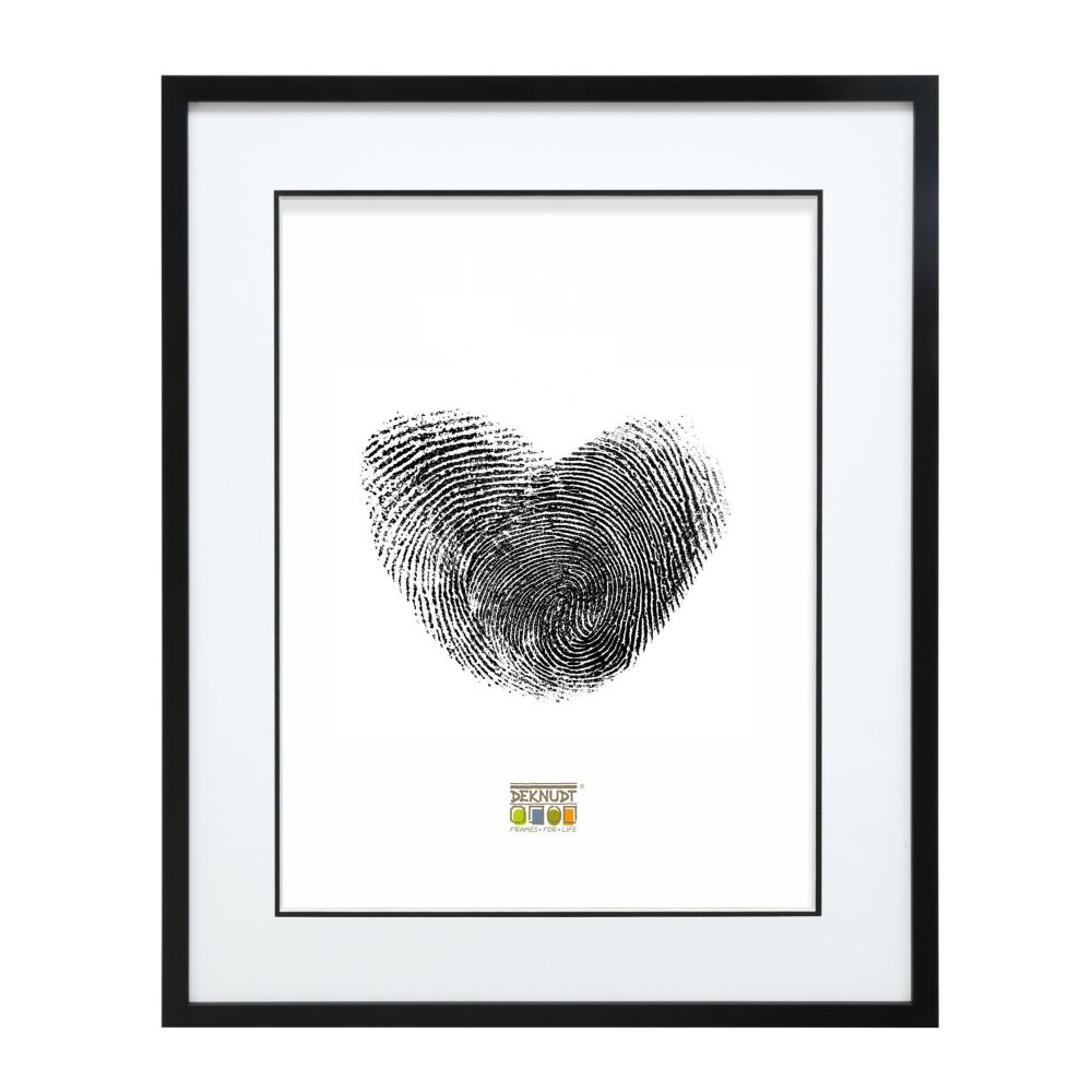 Deknudt Fotokader in zwart met passe-partout 15x20 S43AK2