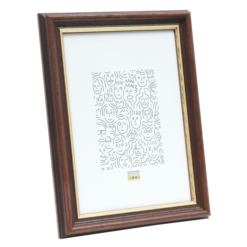 Deknudt Klassieke houten kader in donkere notelaar 24x30 S406H2
