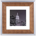 Dorr Cornice in legno Prestige 50x50 marrone/argento