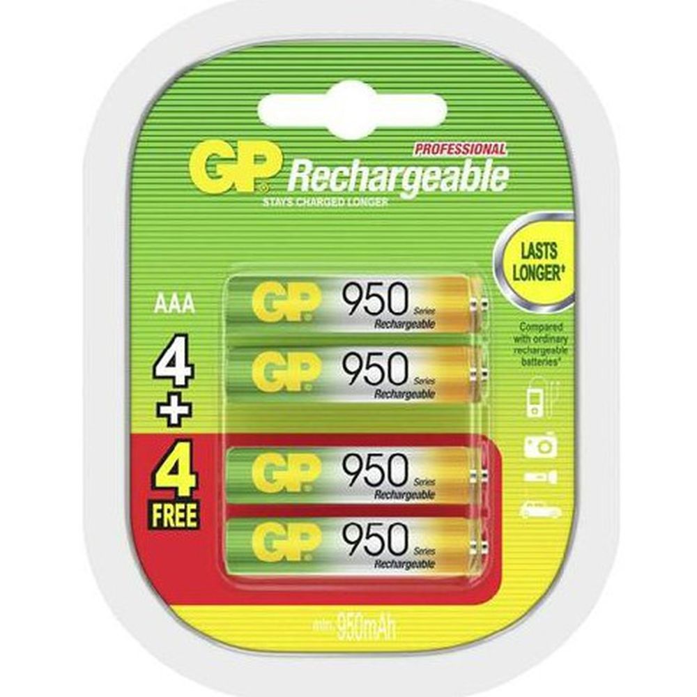 GP AAA 950MAH x4+4 Omaggio