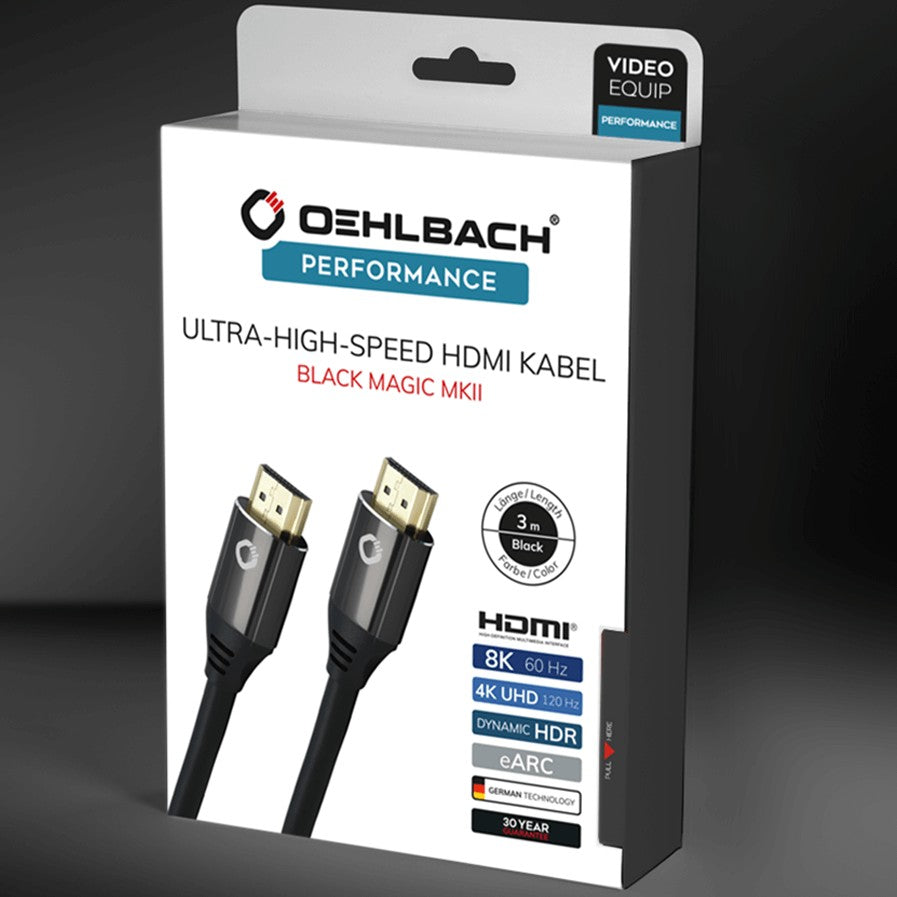 Black Magic Ultra High Speed 4K/8K HDMI-kabel 120Hz - 1,5M Zwart