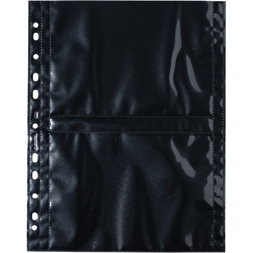 Herma Sichthüllen schwarz 13x18 quer 10 St.