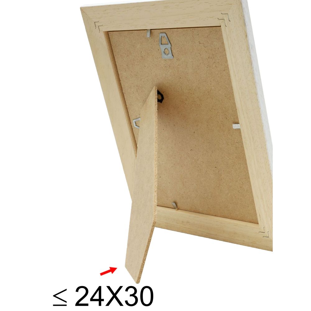 Deknudt Fotokader wit met naturelkleurig accent 13x18 S221H1