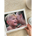Deknudt Fotokader wit met naturelkleurig accent 13x18 S221H1