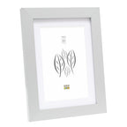 Deknudt Marco Fotográfico Plateado con Paspartú Blanco 20x25 S66KD1