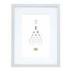 Deknudt Marco Fotográfico Plateado con Paspartú Blanco 20x25 S66KD1