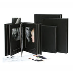 Deknudt Álbum Passepartout negro con tapa de cuero 13x18 A66DA2
