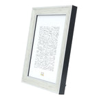 Deknudt Marco de fotos de madera color plata con tonos gris oscuro 18x24 S40JE2