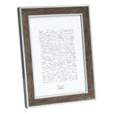 Deknudt Marco de fotos de madera en color madera marrón oscuro con adornos plateados 15x20 S40JE3