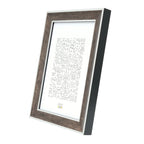 Deknudt Marco de fotos de madera en color madera marrón oscuro con adornos plateados 15x20 S40JE3