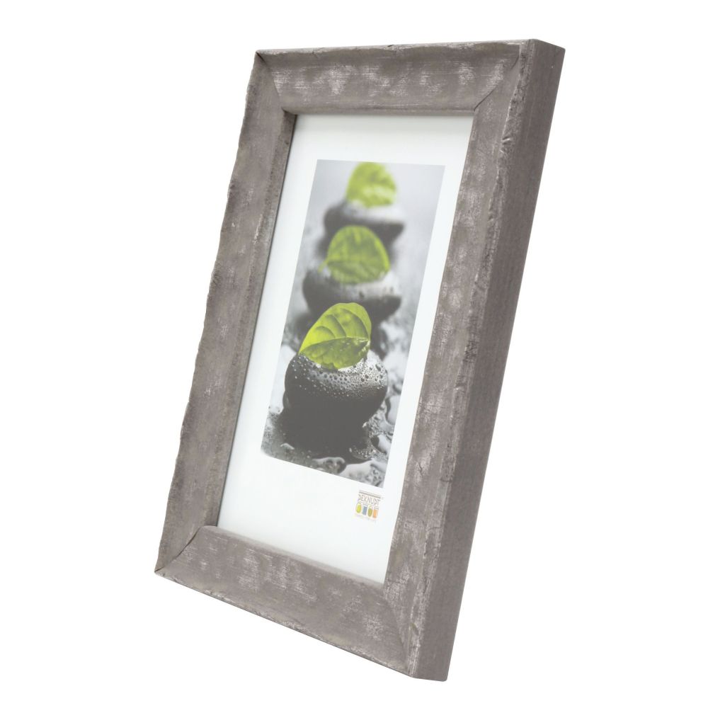 Deknudt Marco de madera gris con textura ondulada 24x30 S46HF7