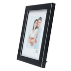 Deknudt Cadre photo noir avec bordure argentée 20x20 S41VK2