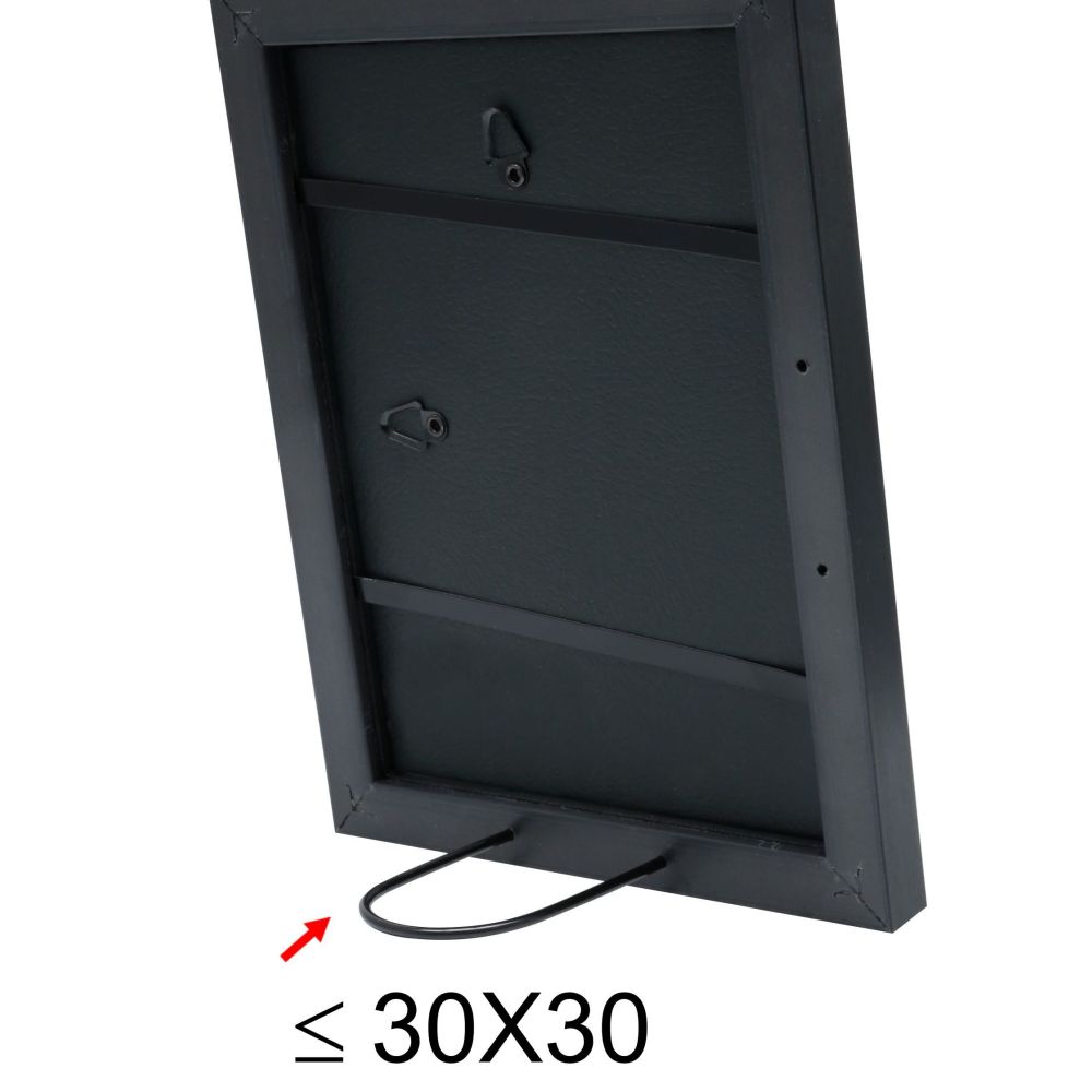 Deknudt Cadre photo noir avec bordure argentée 20x20 S41VK2