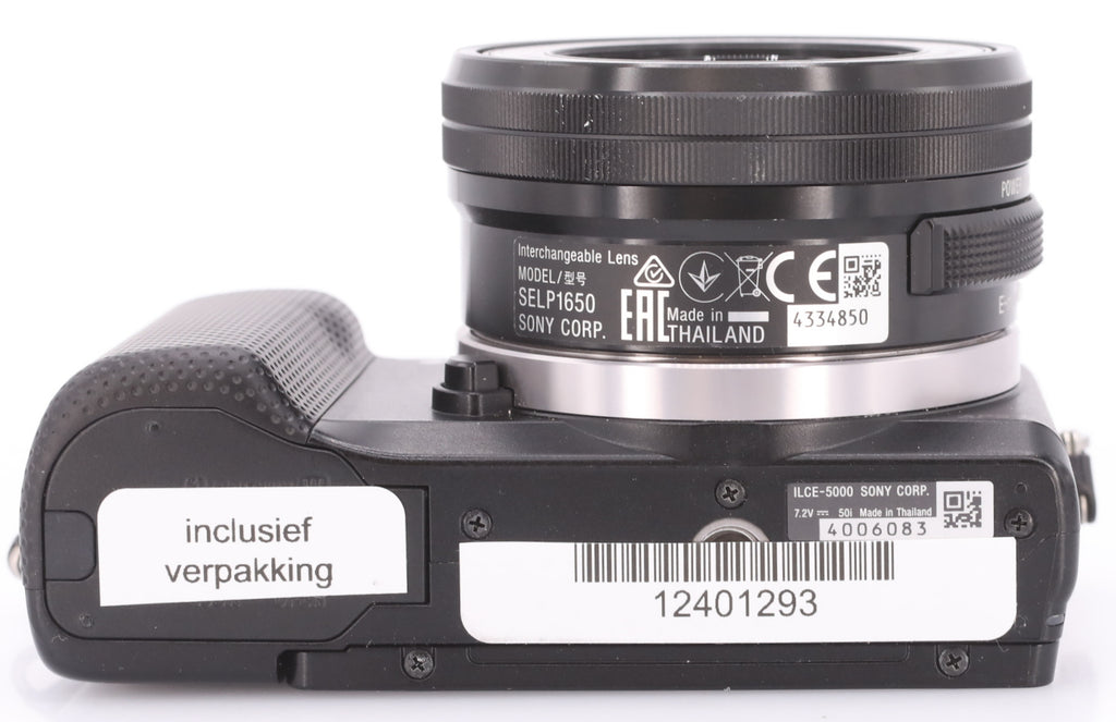 Sony A5000 body zwart + 16-50mm F/3.5-5.6 OSS zwart occasion