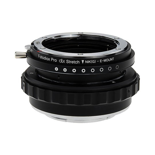 Fotodiox DLX Stretch Obiettivo Attacco Adattatore Nikon Nikkor F Attacco G-Type a Sony E-Attacco