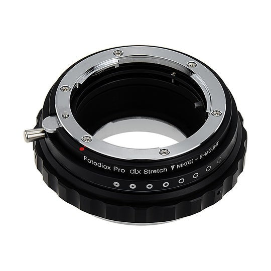 Fotodiox DLX Stretch Obiettivo Attacco Adattatore Nikon Nikkor F Attacco G-Type a Sony E-Attacco