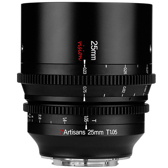 7artisans 25mm T1.05 Panasonic/Leica/Sigma (L Mount) noir