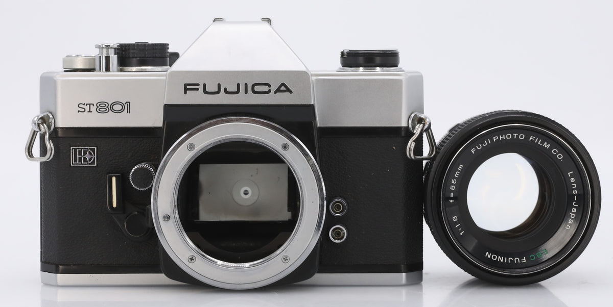 Fujica ST801 body chrome + 55mm F/1.8 EBC occasion