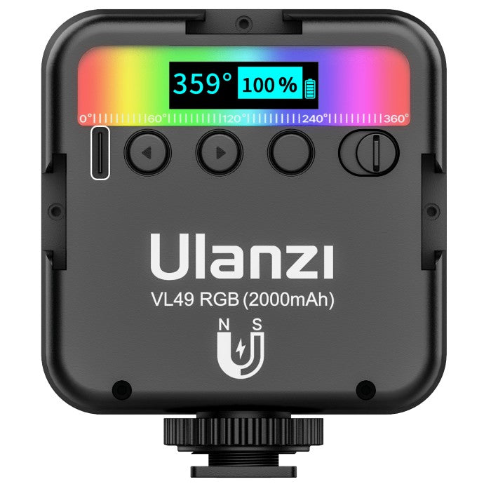 Ulanzi VL49 Lámpara de vídeo LED multicolor