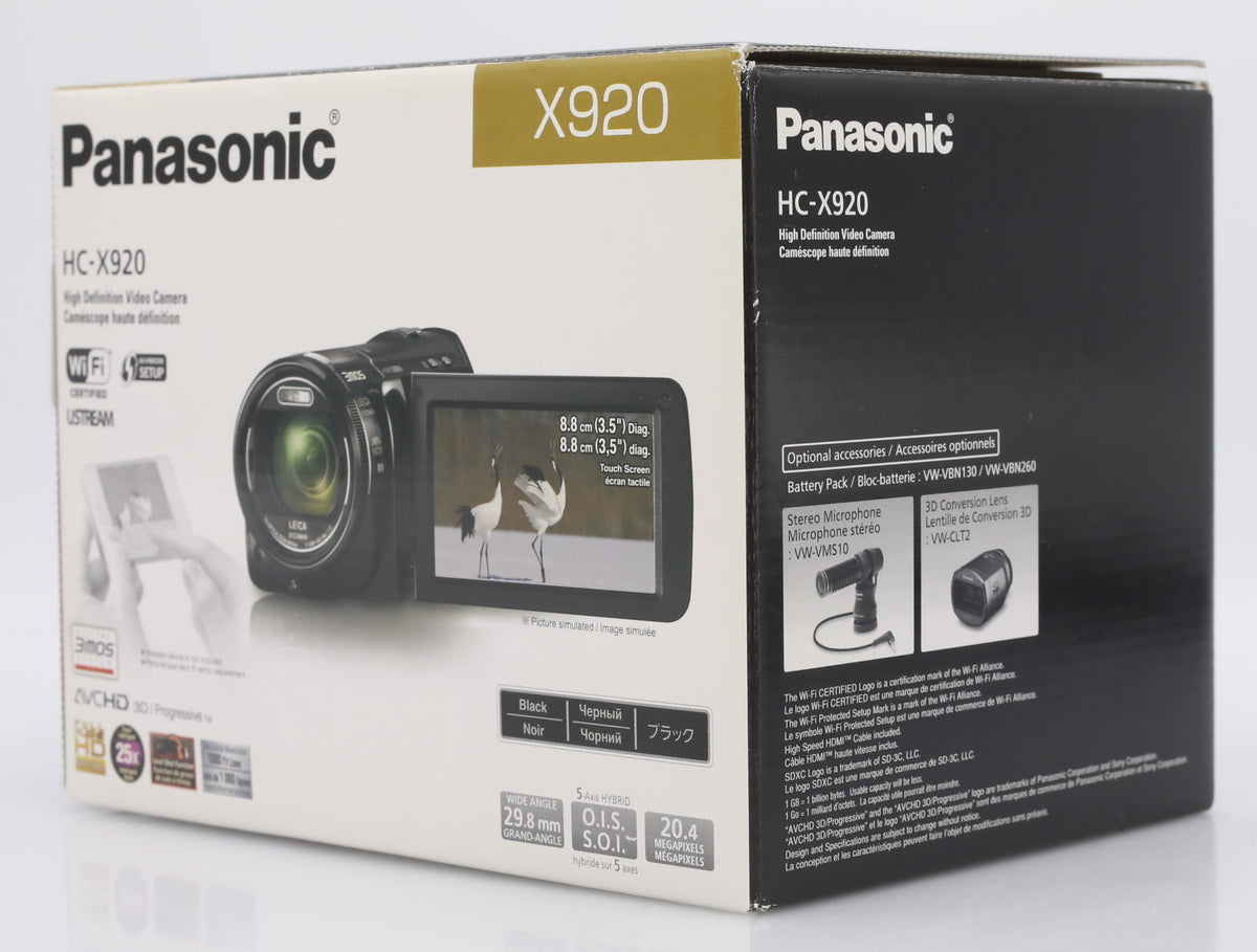 Panasonic HC-X920 Full HD Camcorder occasion