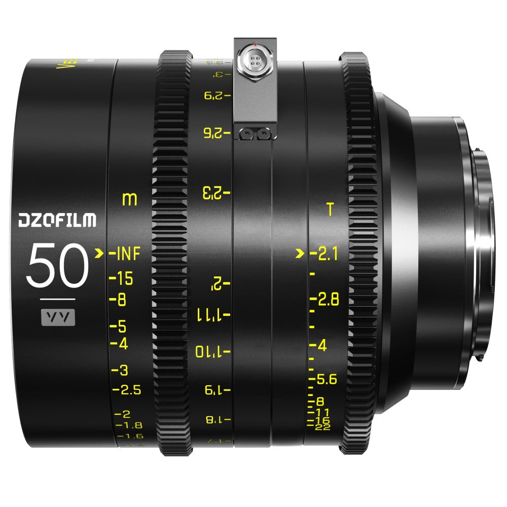 DZOFilm Vespid Cyber FF 50mm T2.1 - data interface - PL&EF
