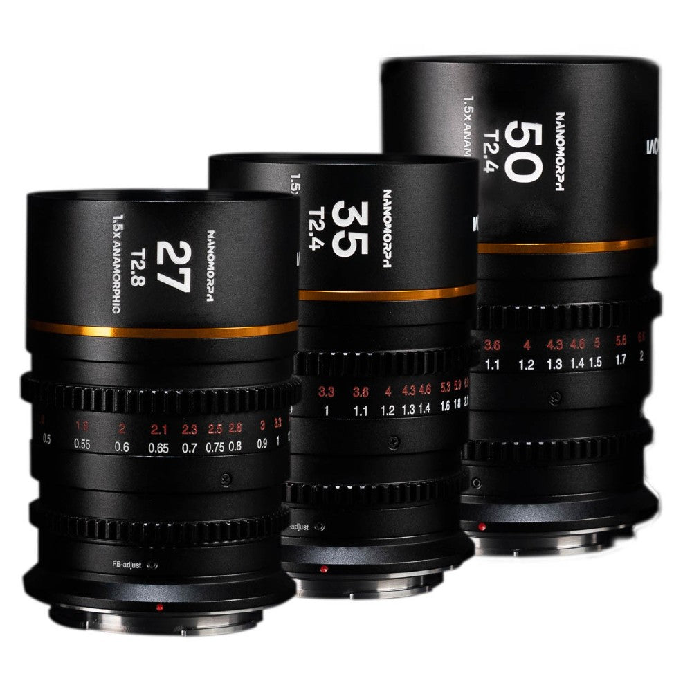 Laowa Nanomorph S35 (27 Bundle, 35, 50mm) (ambra) (Cine) Sony E