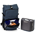 Tenba Mochila - DNA 16 DSLR - Azul is suitable para a mirrorless or DSLR cámara con 4 to 6 lenses y a laptop up to 16" (40 cm).
