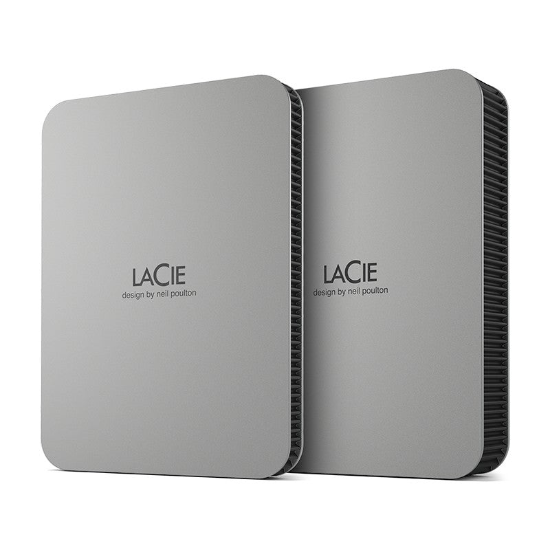 LaCie Mobile Drive 2TB v2 USB-C Moon Plata w/Rescue