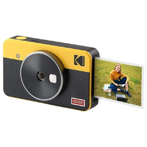 Kodak Mini Shot 2 Retro 2-in-1 Portable Instant Fotocamera & Photo Stampante Giallo + 60 Fogli Bundle