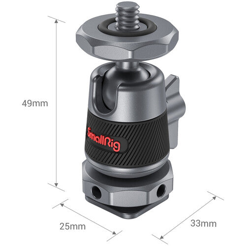 SmallRig Mini Ball Head with Removable Cold Shoe Mount (two piece) 2948