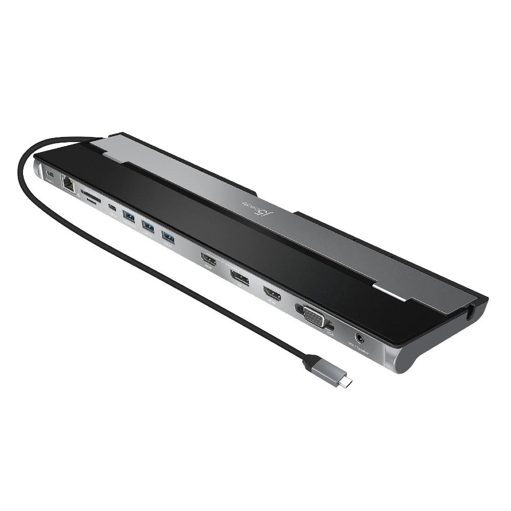 j5create USB-C™ Triple Display Docking Station mit 100W PD Adapter - EU