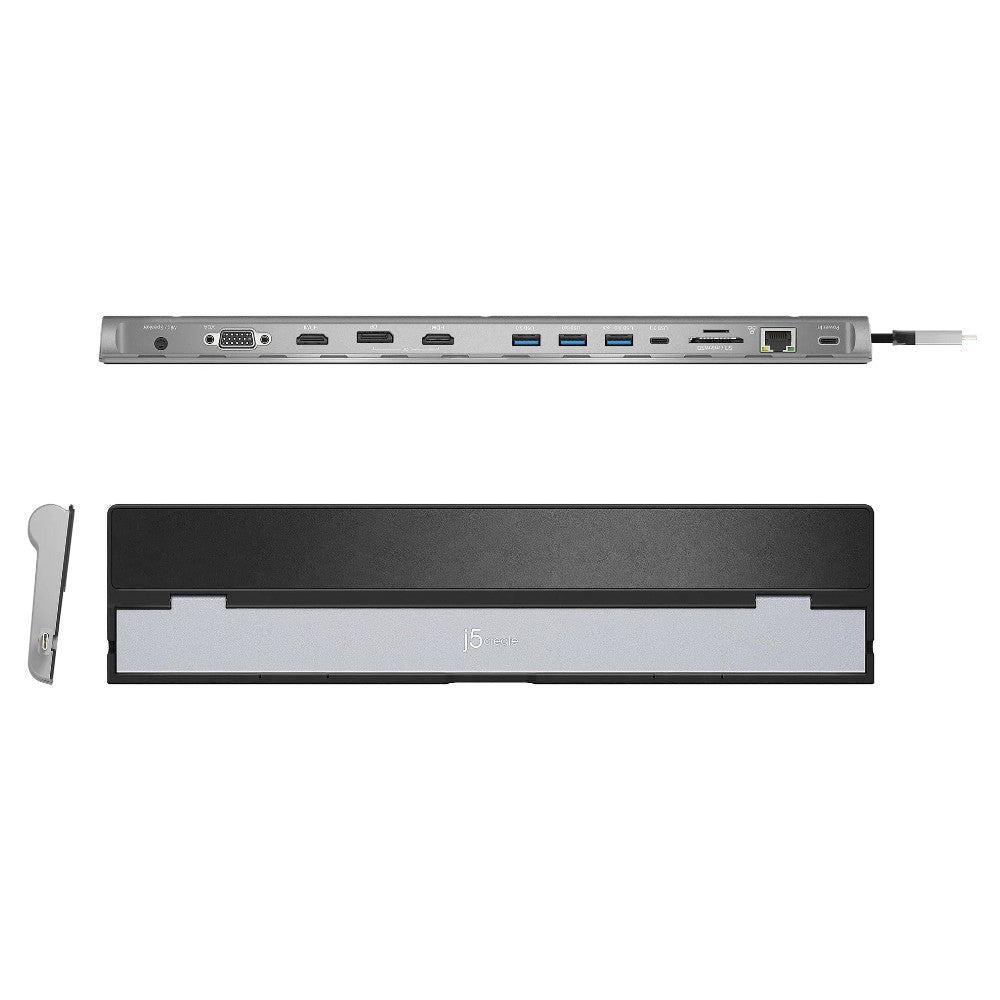 j5create USB-C™ Triple Display Docking Station mit 100W PD Adapter - EU