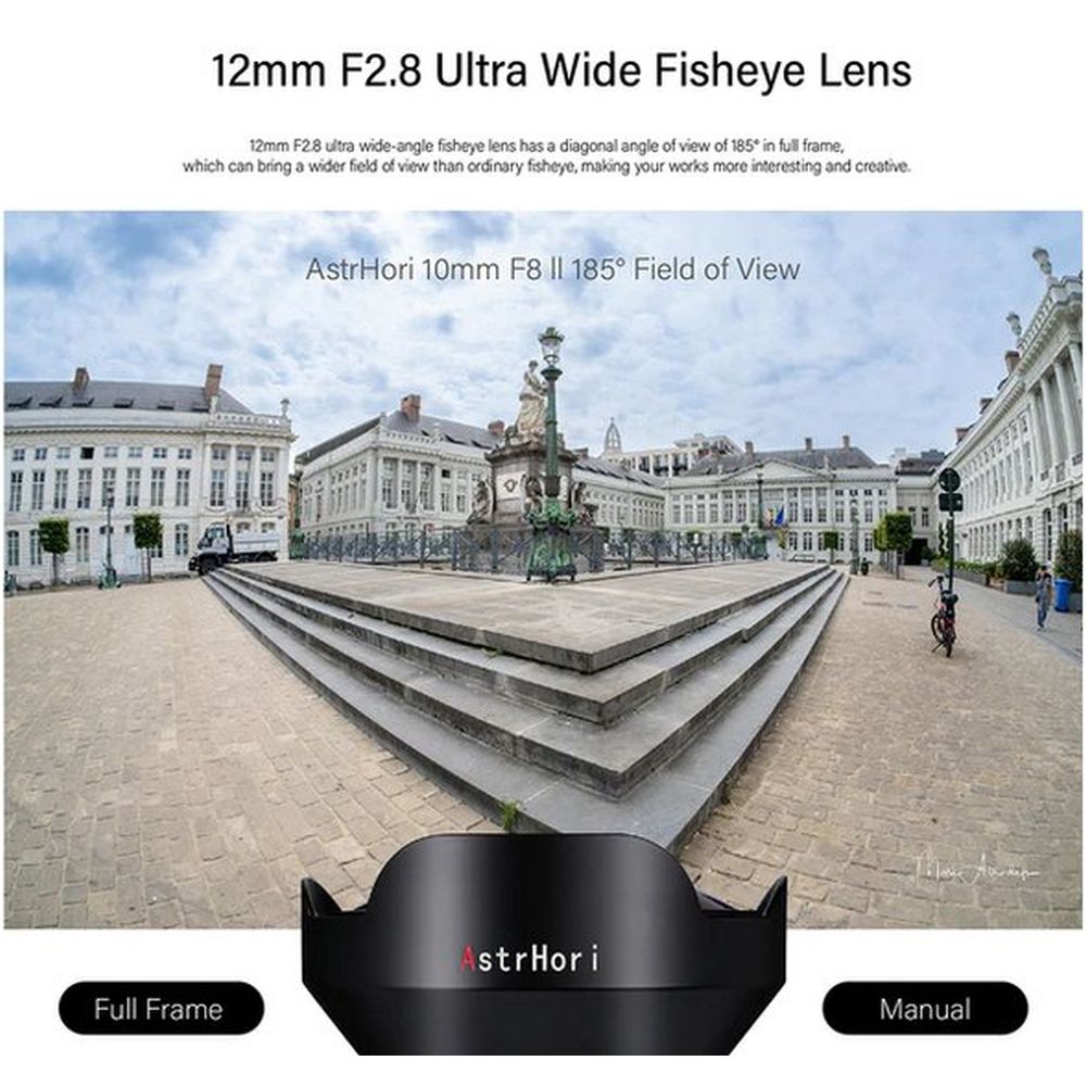 AstrHori 12mm f/2,8 Ojo de Pez con montura en L
