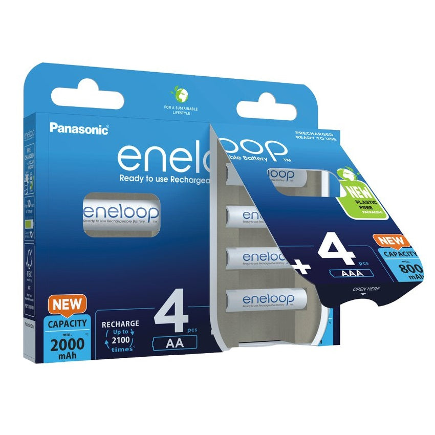 Panasonic Eneloop 4x (AA) 800mAh + 4x (AAA) 2000mAh